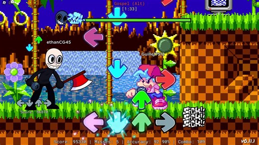 Juegando fnf en roblox (otra vez)