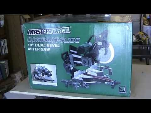 Masterforce Compact-Slide 10" Dual Bevel Miter Saw