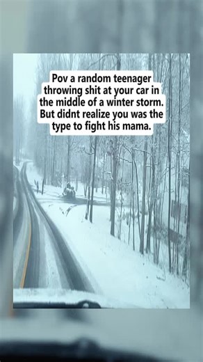 Ima tell you, throwing snowballs with rocks inside them is not okay! (Yes it hit my car the camera is angled to my passenger side, it hit the drivers side left top portion of the windshield causing damange) probably cant heart it do to the defrost. yall need to realize that one day these bad ass 17 year olds gone end up in situations they shouldnt be in Start whooping ass at home & this wont happen. Anyway enjoy. #viral #fyp #fypシ #foryoupage #virginia