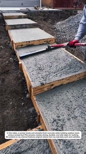 Building Concrete Stairs Step by Step | Satisfying Masonry Work