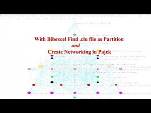 With Bibexcel find clu file as Partition and Create Networking in Pajek