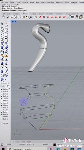 Mastering Rhino Software: Sweep 1 Rail & 2 Rail Techniques