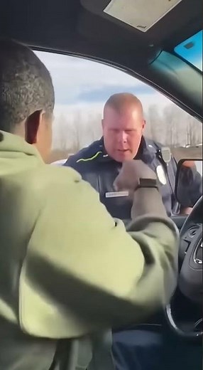 Driver Stays Silent… Cop Gets Flustered & Lets Him Go