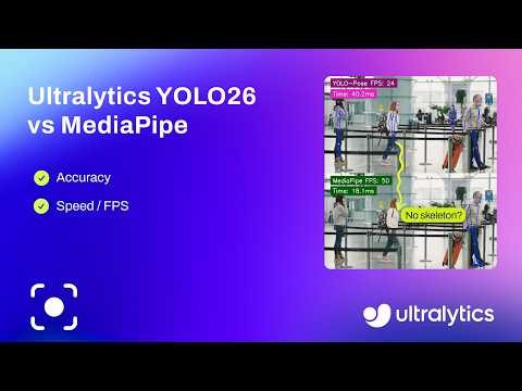 Ultralytics YOLO26 vs MediaPipe Pose Estimation | Accuracy, Speed & Real-Time Comparison | Vision AI