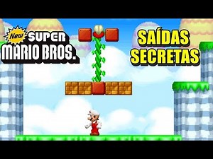 New super mario bros DS todas as saídas secretas!