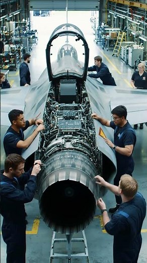Worker's Testing A Powerful Combat Aircraft Engine—Extreme Aviation Engineering !