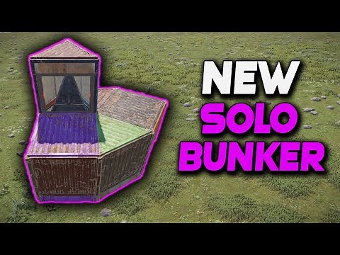 NEW SOLO BUNKER BASE In Rust | Rust Building Tutorial 2023