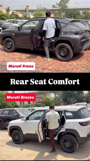Maruti Fronx vs Brezza Rear Seat Comfort Test 🔥 Which One Wins? #marutibrezza #marutifronx