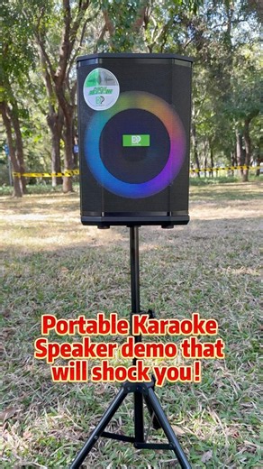 Portable Karaoke Speaker demo that will shock you！#speaker #dipaoer #speakerfactory #PartySpeaker