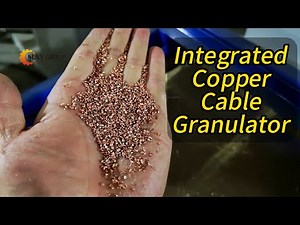 Efficient Copper Recovery: Inside the Integrated Copper Cable Granulator#recycling
