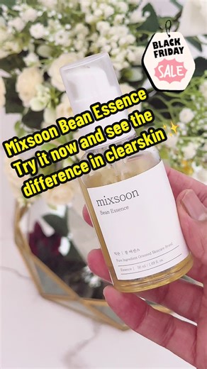 Mixsoon Bean Essence 50ml - Gentle Exfoliating & amb Hydrating Essence This bean essence will be your new favorite addition to your skincare routine! Mix Soon Bean Essence is made from fermented soybeans and instantly soothes your skin. It's anti-inflammatory, exfoliates dead skin, and improves skin texture It also provides excellent hydration and visibly plumps your skin. Plus, it’s great for oily combination normal dry sensitive and acne-prone skin. It’s a perfect starter essence for anyone! T