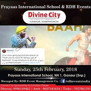 21K views · 11 reactions | Next show with Daler Mehndi | live in gannur | #prayaasinternational | by rdhevents | #rdhevents | RDH EVENTS INDIA | Facebook