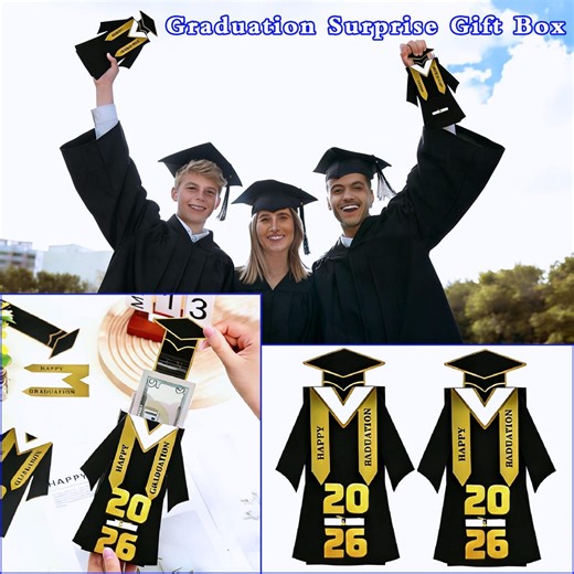 DIY Graduation Gown Money Pull Décor,Graduation Gift for Her/Him,Graduation Gift for Daughter/Granddaughter,Graduation Party Décor,Gift Box