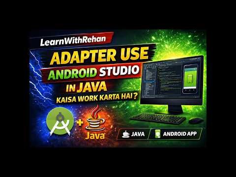 Android Adapter Explained in Java | RecyclerView/ListView Adapter Full Tutorial (Android Studio)