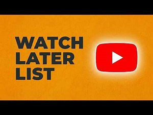 How To Find Watch Later List On YouTube