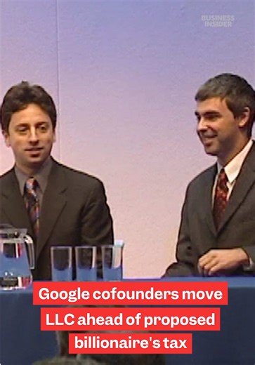 #Google co-founders relocate an LLC amid #California’s proposed billionaire #tax