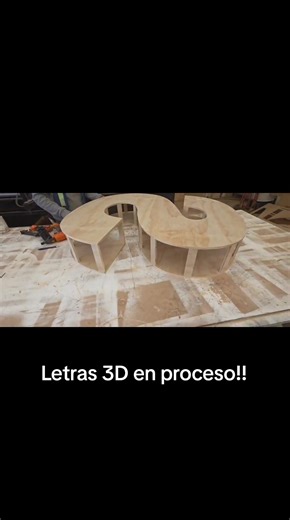 Letras 3D en proceso! #CNC router