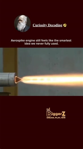 𝐂𝐮𝐫𝐢𝐨𝐬𝐢𝐭𝐲 𝐃𝐞𝐜𝐨𝐝𝐢𝐧𝐠 on Instagram: "Aerospike engines stay efficient from ground to space by automatically adjusting exhaust flow to ambient pressure—unlike traditional rocket nozzles that only work best at one altitude. They were shelved due to cooling, complexity, and cost issues, but modern materials and 3D printing could finally make them viable. #Aerospike #RocketTech #SpaceInnovation #Propulsion #NextGenEngines @biggerz #biggerz #fyp"