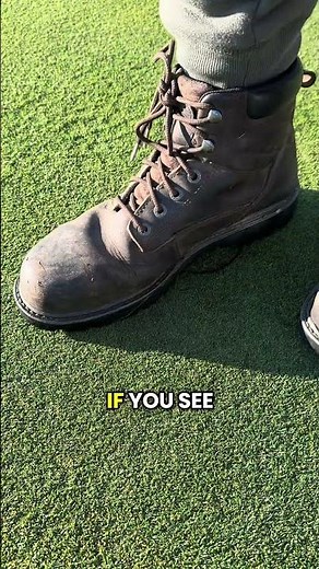 Shrink the game🤯 #repair #grass #golfcourse #golf #satisfying #trending #golfer #turf #commentary