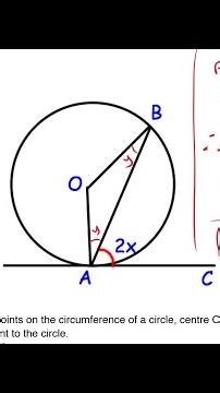 Solved circle theorems examples part three