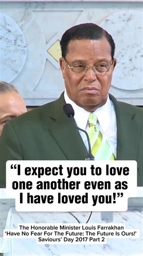 24K views · 864 reactions | “A new commandment I give unto you, That ye love one another; as I have loved you, that ye also love one another. By this shall all men know that ye are my disciples, if ye have love one to another.”—John 13:34-35 #Farrakhan #Jesus #Bible | The Nation of Islam | Facebook