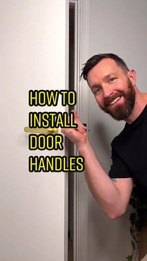 How to install door handles fast! 🚀 #diytips #diytutorial #diyprojects