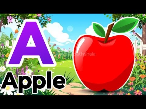 Learn Alphabets with live examples | Animated video with video clips | A for Apple |