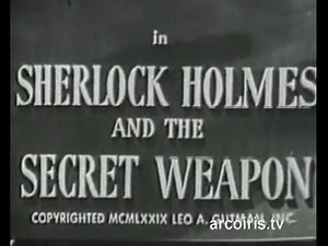 Sherlock Holmes e l'arma misteriosa 1943 Basil Rathbone
