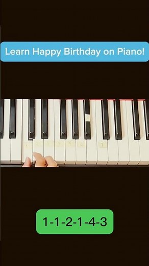 Easily Learn Happy Birthday on Piano!