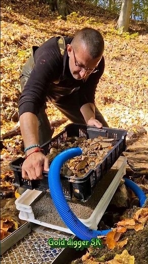 Real Gold Found! Gold Panning with an Improved System in a Mountain Stream #GoldPanning