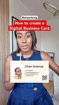 How to create a digital business card. #digitalbusinesscard #businesscard #networking #businesstips