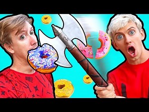 NINJA SPY GADGETS VS DONUTS!!