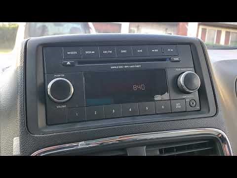 Set the clock on 2012 Dodge Grand Caravan
