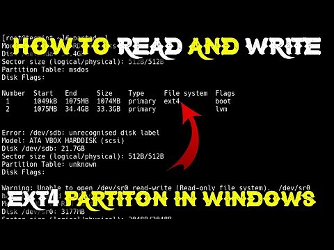 HOW TO READ AND WRITE EXT4 PARTITION IN WINDOWS | BACKPACK TECH |