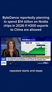 CNBC’s Kristina Partsinevelos reports on Nvidia as the semiconductor giant works to meet strong H200 demand from Chinese tech companies, according to Reuters. Watch more: cnb.cx/4sCA7bh | CNBC