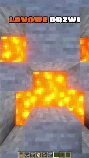 LAVOWE DRZWI w MINECRAFT 🤯 #minecraft #shorts #minecraftshorts #minecraftmemes #trending
