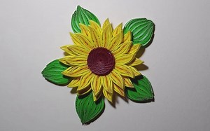 衍纸（Quilling）教程 鸟兽花草 向日葵教程