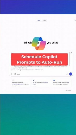 Schedule prompts to run automatically in Copilot