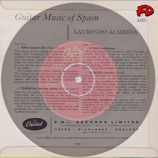 Laurindo Almeida – Guitar Music Of Spain (Capitol 1961)