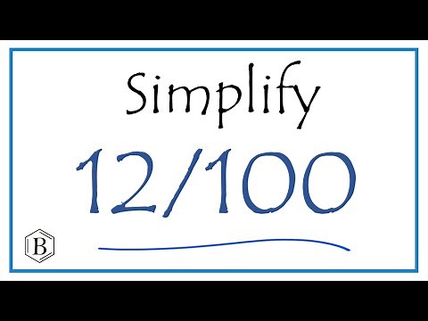 How to Simplify the Fraction 12/100