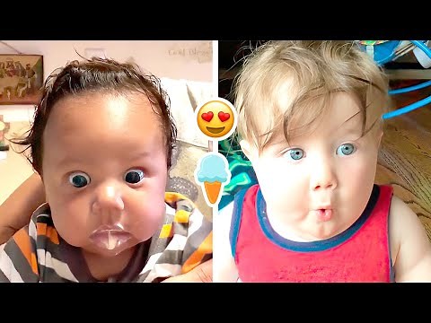 I scream for Ice Cream || Cute Baby First Time Eating Ice Cream
