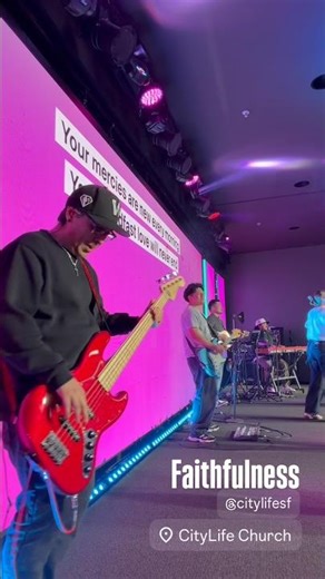 VIBES!!!🙌🏼 Faithfulness - ‪@CityLifeSF‬ Worship | Live Bass In-Ear Mix | Bass Cover | Bass Cam