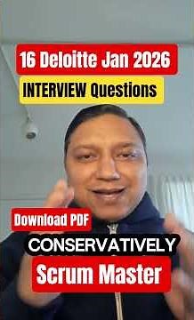 [Deloitte][Jan-26] scrum master interview questions and answers ⭐ scrum master interview questions