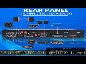 Pyle Wireless Bluetooth Audio Amplifier - 5 Channel Sound Stereo Amp for Home Speakers - Multi-Sour