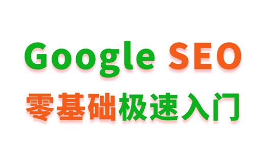 【谷歌SEO入门课程】新手零基础自学网站排名优化教程