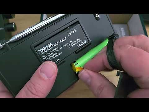 Unboxing NEW XHDATA D-109 AM FM SW Portable world band receiver