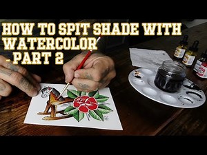 Tattuesday: How to Spit Shade with Watercolor - Part 2