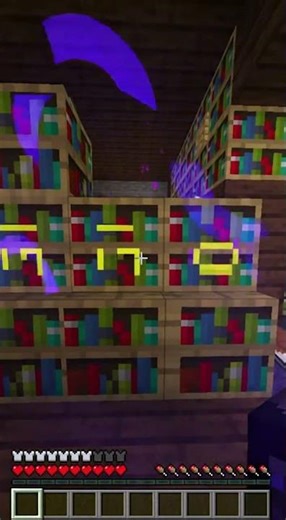 Ultimate Minecraft AUTO-SORTING Enchanted Book Shelf Hack! #minecraft