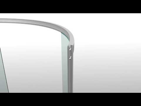 How to install the 38" round shower