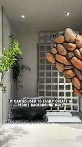 343K views · 1.7K reactions | ✨PU pebbles：It can be used to easily create a pebble background wall.�Do you like it??-#buildingmaterials #materials #designer #designcompany #showroom #aesthetics #waterproof #fireproof #newmaterials #architecture #exterior #interior #architecturaldesign | Carterabel | Facebook